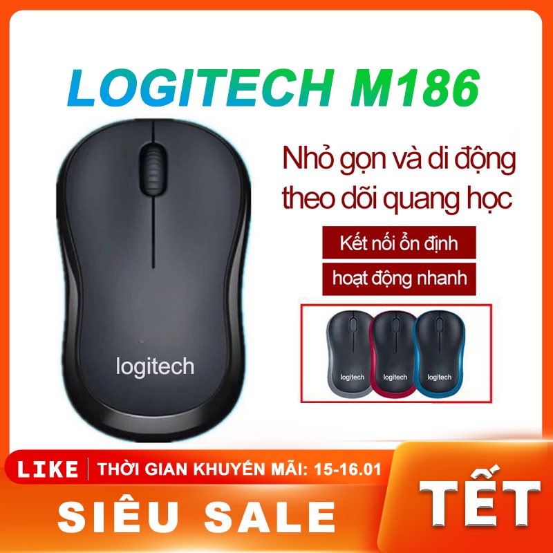 [HOT] MOUSE Chuột không dây Logitech M186 [M186]