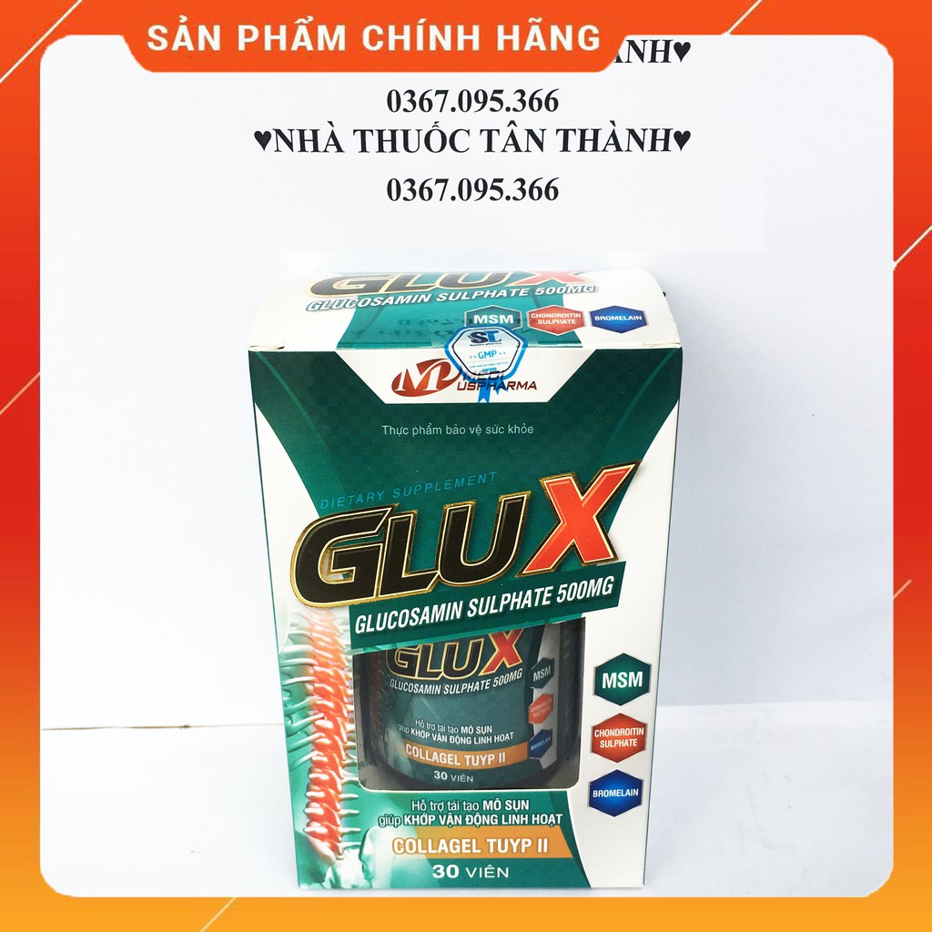 Glux dưỡng khớp Glucosamin 500mg