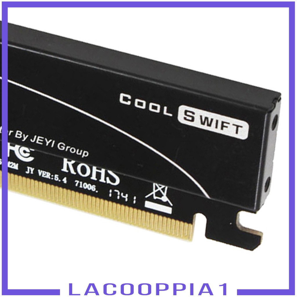 Card Ổ Cứng NVME M.2 X16 PCI-E Tốc Độ Cao Bằng Nhôm