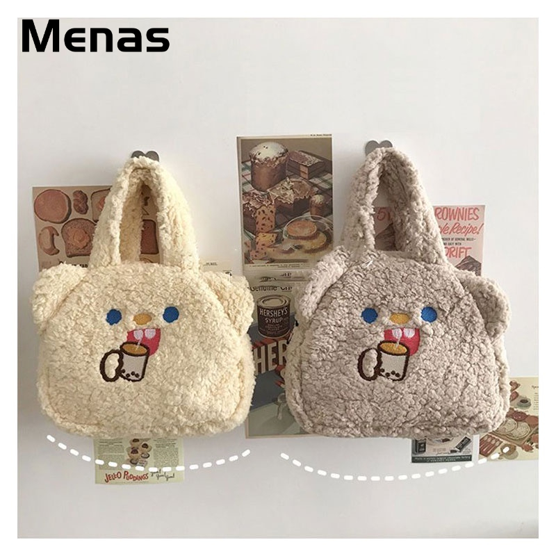 Menas Túi Xách Đeo Vai Sức Chứa Lớn Bằng Vải Bông Dễ Phối Đồ Thời Trang Mới