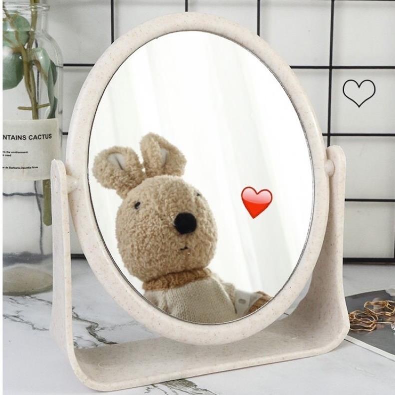 Gương lúa Mạch Trang Điểm Để Bàn Xoay 360 Độ
