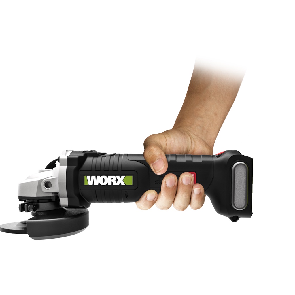 Máy Mài Góc Pin WORX GREEN WU808.9 Động Cơ Không Chổi Than Dùng Pin 20V 100mm