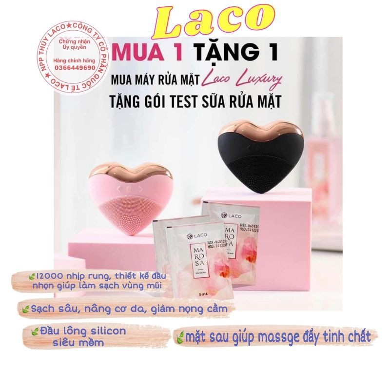 Máy Rửa Mặt 🍃FREESHIP🍃 Máy Rửa Mặt Laco Luxury Sạch Sâu-Thon Gọn Mặt-Giảm Nọng Cằm | BigBuy360 - bigbuy360.vn