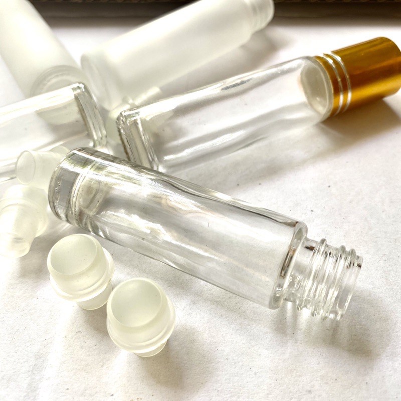 CHAI BI LĂN 10ml - Thủy tinh trong - Nắp vàng | Ancient Magic by Ly Hỏa