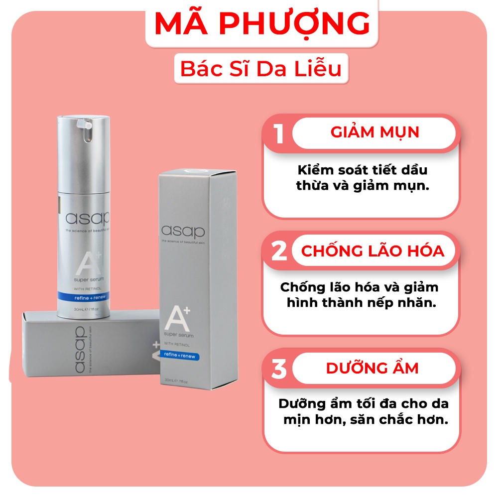 Kem bôi giảm mụn ngừa lão hoá RETINOL 1% A+ ASAP