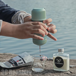Máy pha Espresso Cầm tay Nanopresso tiện lợi đi du lịch, cắm trại,  bảo hành chính hãng 3C Roastery