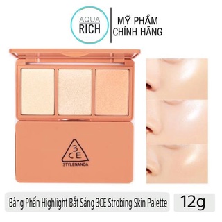 Bảng Phấn Highlight 3CE STROBING SKIN PALETTE
