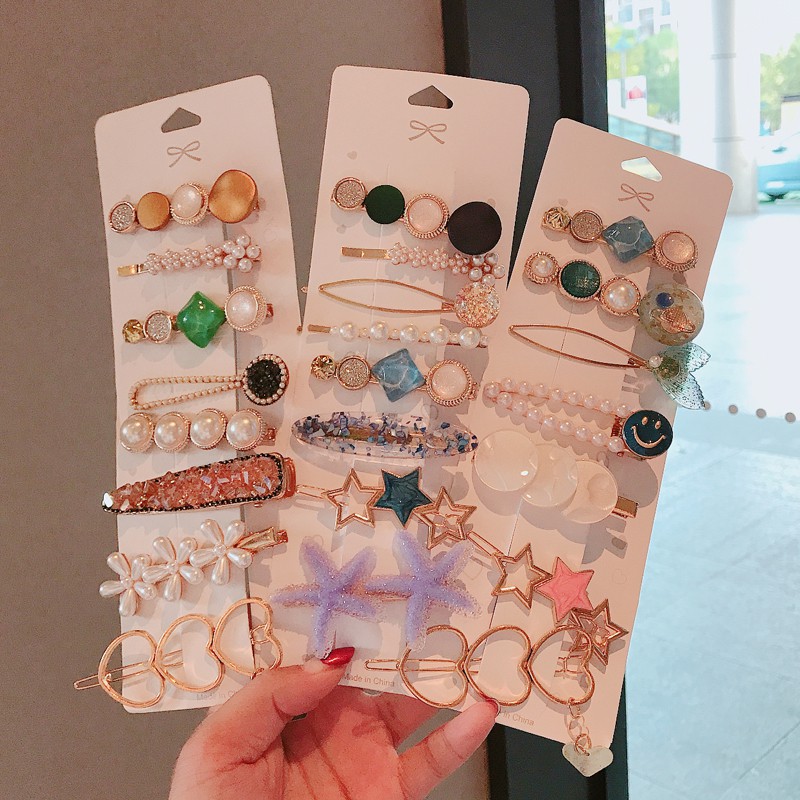 Set 8 Kẹp Tóc Xinh Xắn Dành Cho Nữ