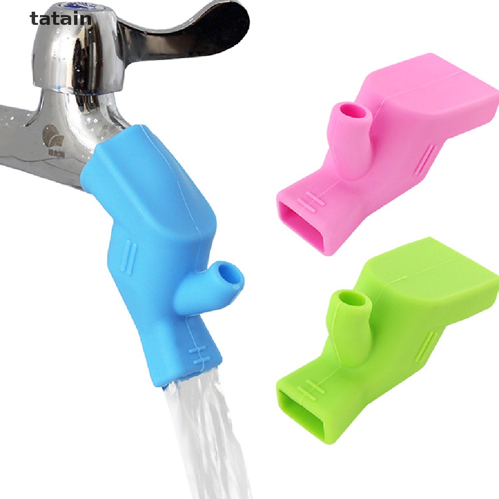 [TAT] Elastic Silicone Water Tap Extension Sink Children Washing Device Sink Faucet CVX