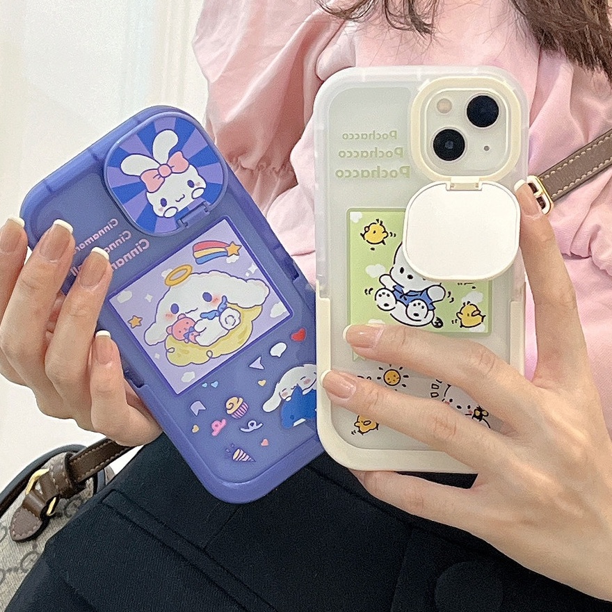Ốp Điện Thoại TPU Mềm Hai Màu Có Giá Đỡ Cho iphone 13 Pro Max 12 Pro Max
