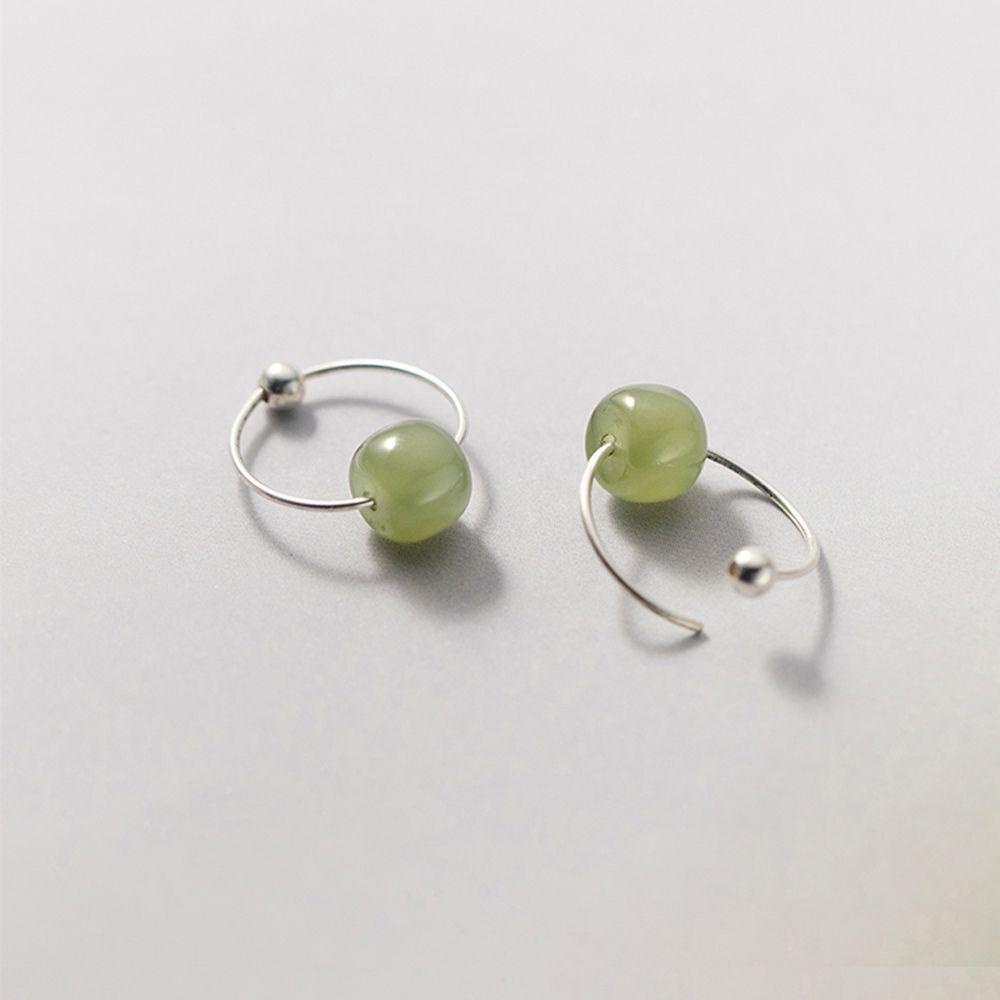 Khuyên Tai Hình Tròn Phong Cách Trung Hoa Đơn Giản Thời Trang Mùa Hè Cho Nữ