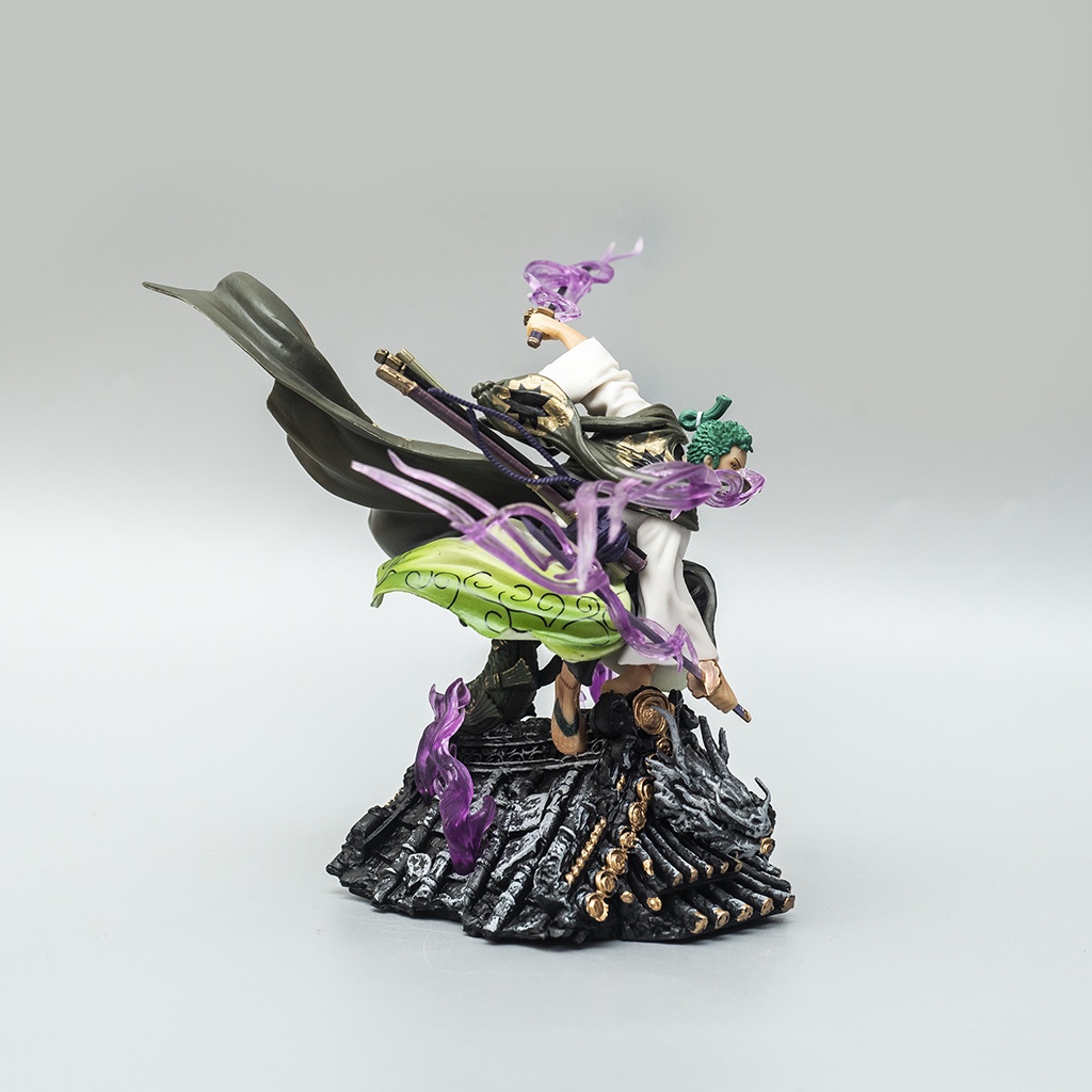 Mô hình One Piece Roronoa Zoro Wano trên mái cao 22cm Mô Hình Zoro trang trí One Piece Figure Haki Shop