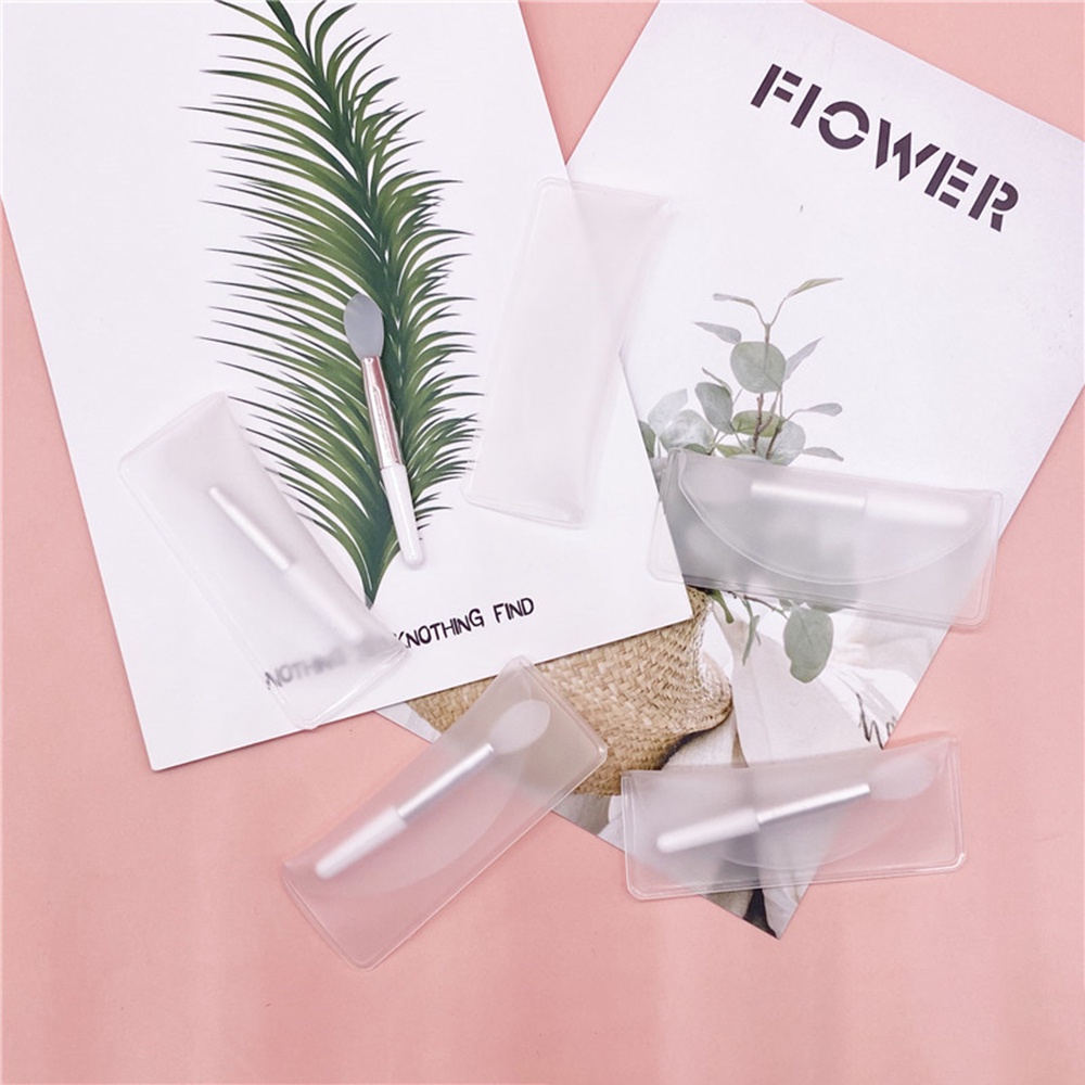 [Hàng mới về] Bộ 5 cọ tô son môi đầu silicon mềm mại nhỏ gọn cho nữ