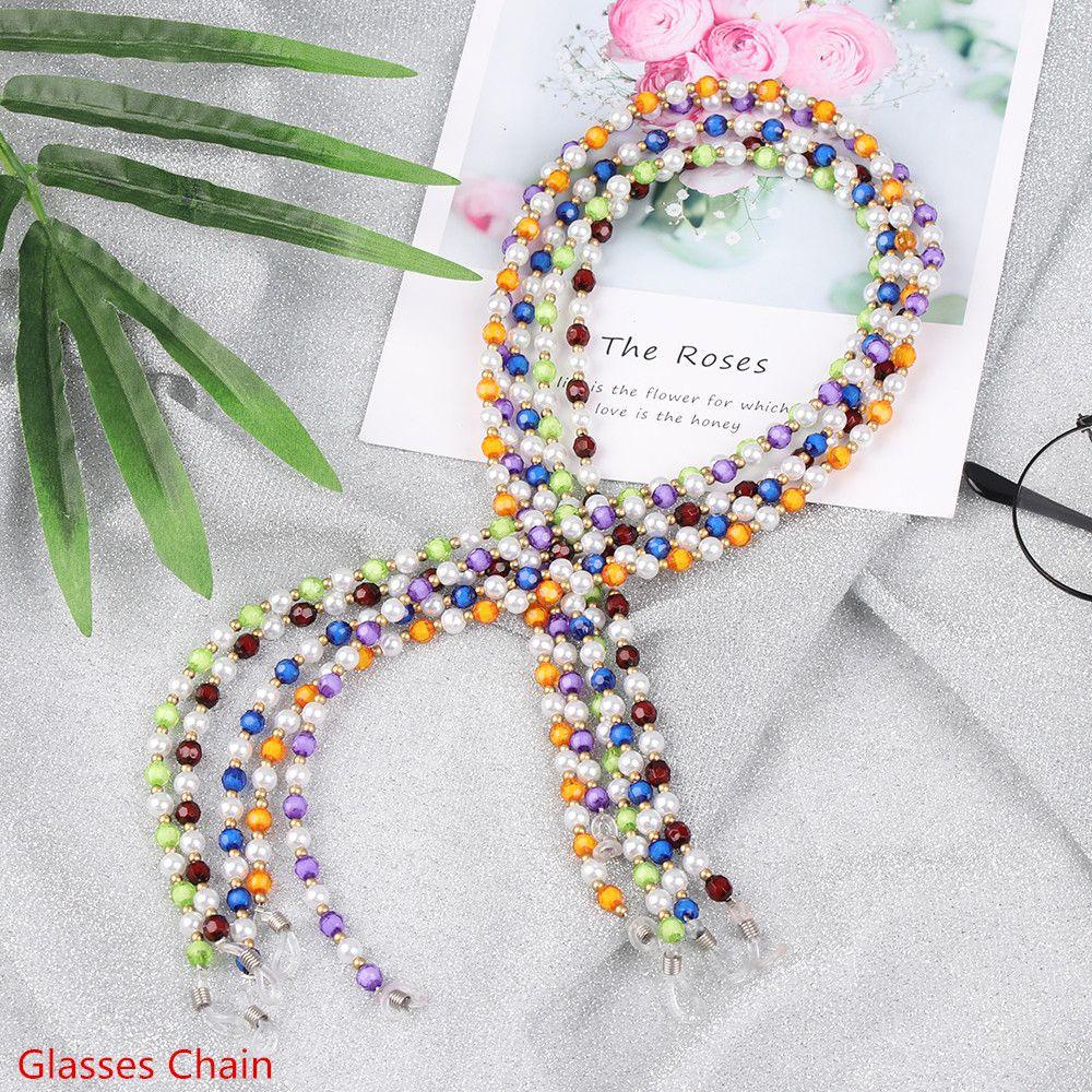 ESPO Dây Chuỗi Hạt Đeo Mắt Kính Nhiều Màu Chống Trượt Cho Nữ