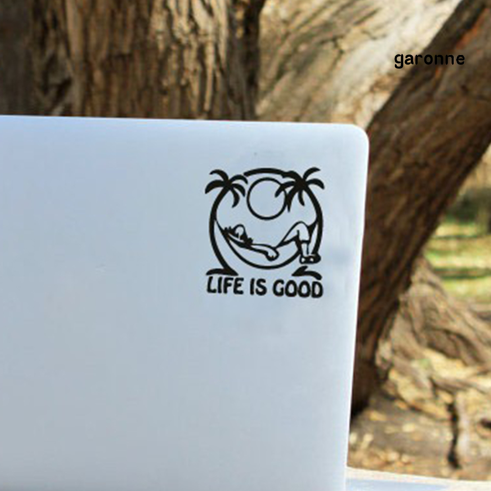 Miếng Dán Phản Quang In Chữ Life Is Good Thời Trang Trang Trí Cửa Sổ Xe Hơi