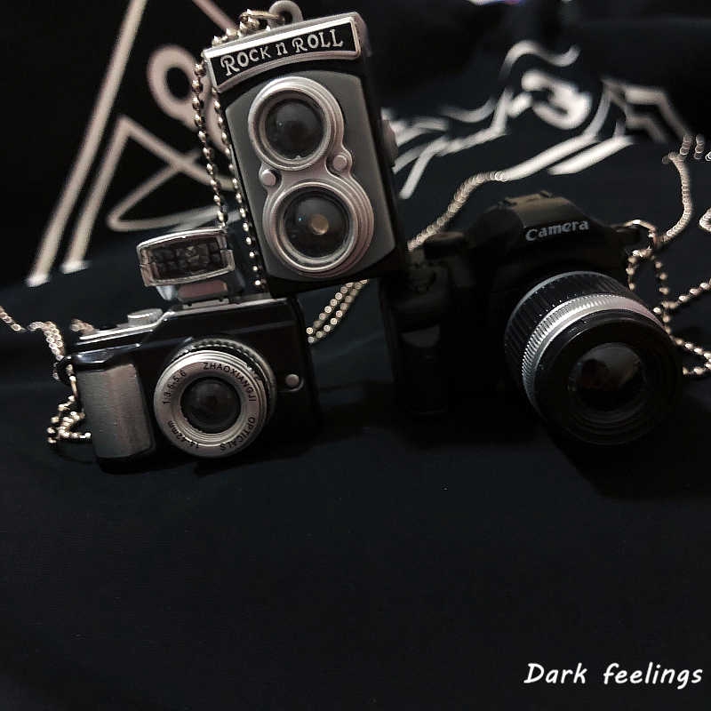 Dây chuyền 1839777 mặt hình máy ảnh slr có đèn flash sáng tạo phong cách harajuku hip hop cho nam