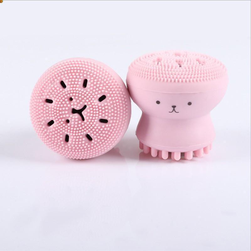 [❌GIÁ SỈ❌] Cọ Rửa Mặt Tẩy Tế Bào Chết Thiết Kế Hình Bạch Tuộc Đáng Yêu 1643