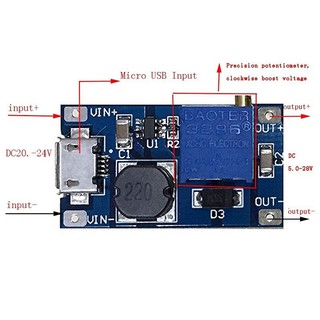 Mạch tăng áp mini 2A microUSB