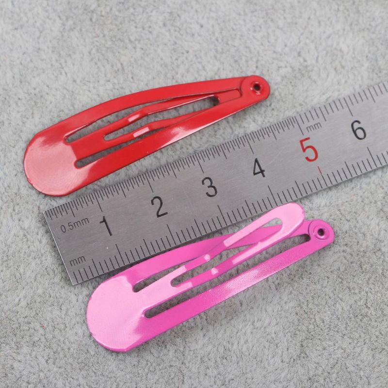 Set 100 Kẹp Tóc 2 Inch Không Trơn Màu Sắc Kẹo Ngọt Xinh Xắn Dành Cho Nữ