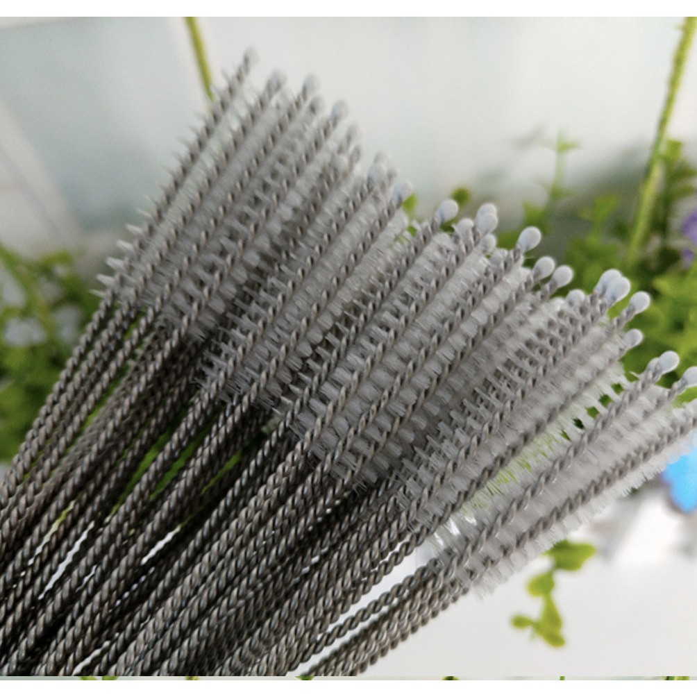 Combo 20 Que Cọ Rửa Ống Hút 17.5 cm thép không rỉ vệ sinh ống hút cao cấp - OIBECUNG PK.02