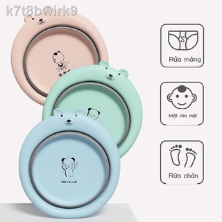 Em bé sơ sinh chậu rửa có thể gấp lại trẻ 3 gói đồ dùng cho nhỏ mặt mông chân 2