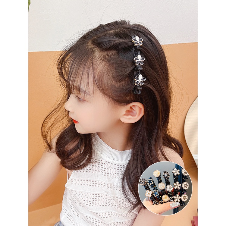 Kẹp Tóc Hình Hoa Đính Ngọc Trai Giả Phong Cách Vintage Thanh Lịch Chống Trượt Cho Nữ