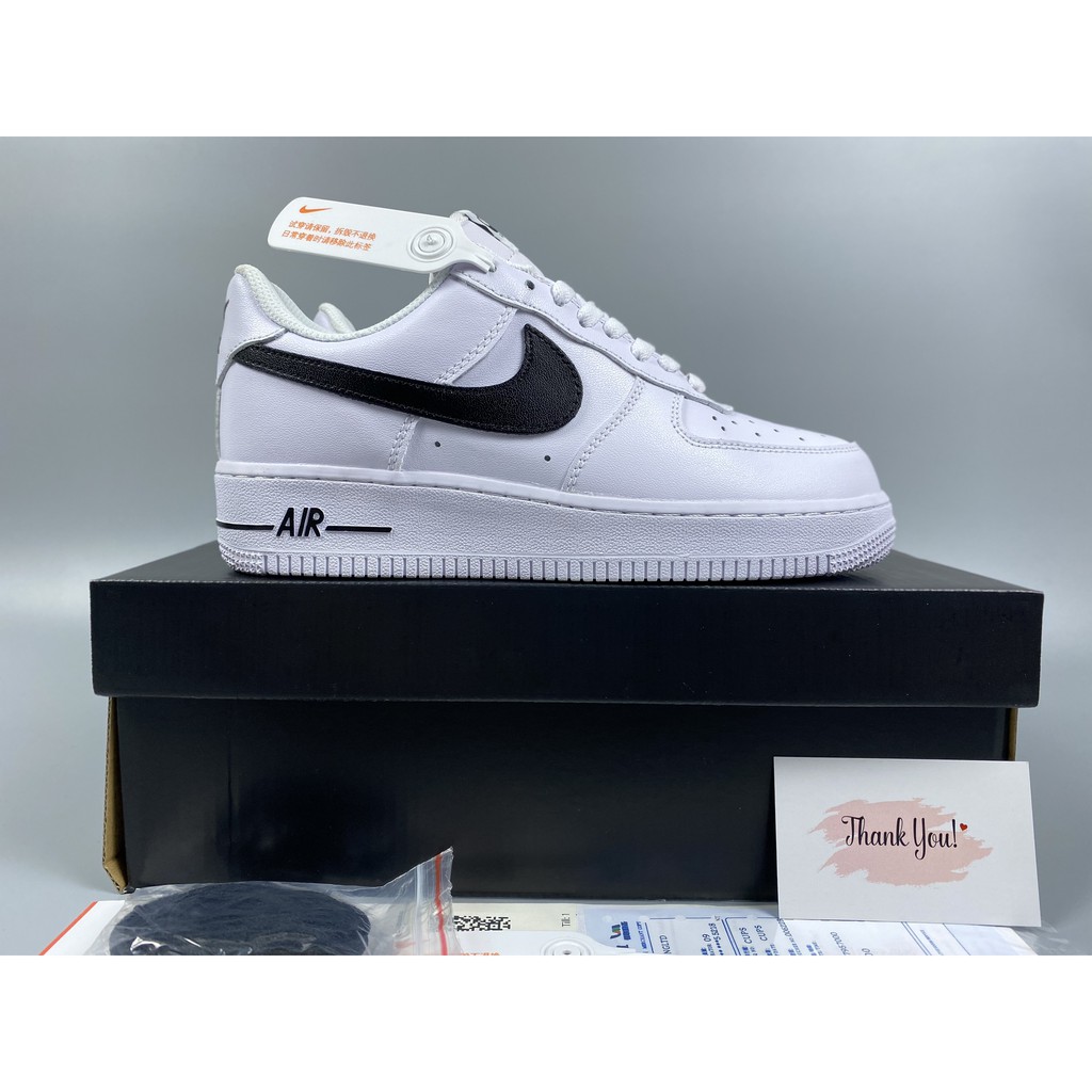 Giày thể thao af1 Low White Black (2020 ) cao cấp fullbox, giày sneaker nữ nam trắng đen cao cấp, cổ tròn