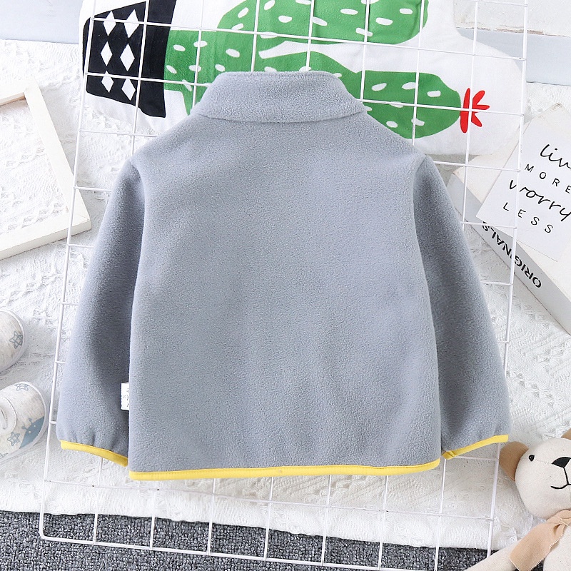 Áo Khoác Lông Cừu Thời Trang Thu Đông Cho Bé Trai