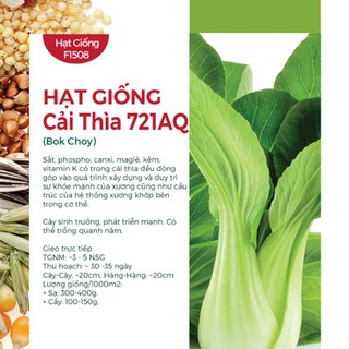 Hạt Giống Cải Thìa 721AQ (Bok Choy)