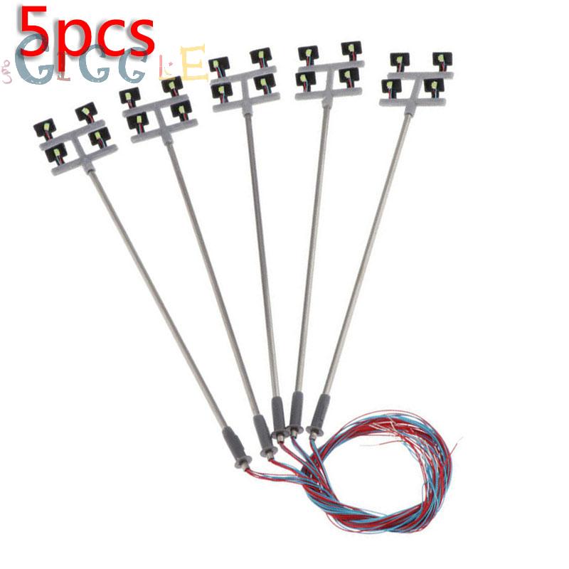 Set 5 Mô Hình Cột Đèn Đường Mini Trang Trí Tiểu Cảnh