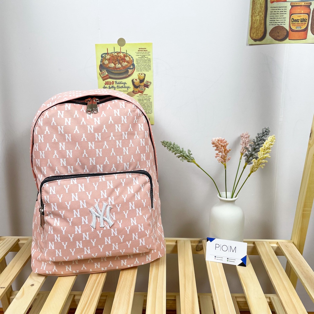 Balo unisex cặp đi học đi chơi nam nữ NY Monogram - Pom Store