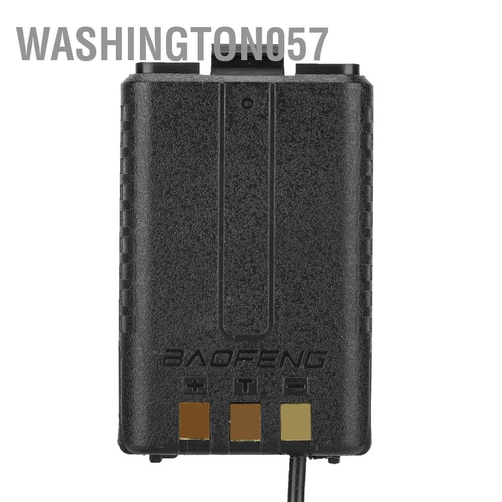 Washington057 12V Car Charger Adaptor for Baofeng UV-5R Radio Walkie-talkie Battery Eliminator