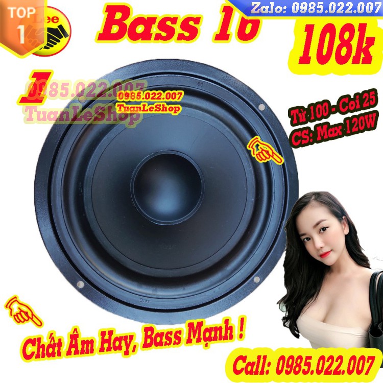 LOA BASS 1.6 TẤC TỪ 100- BASS 1 TẤC 6 -  GIÁ 1 BASS 16