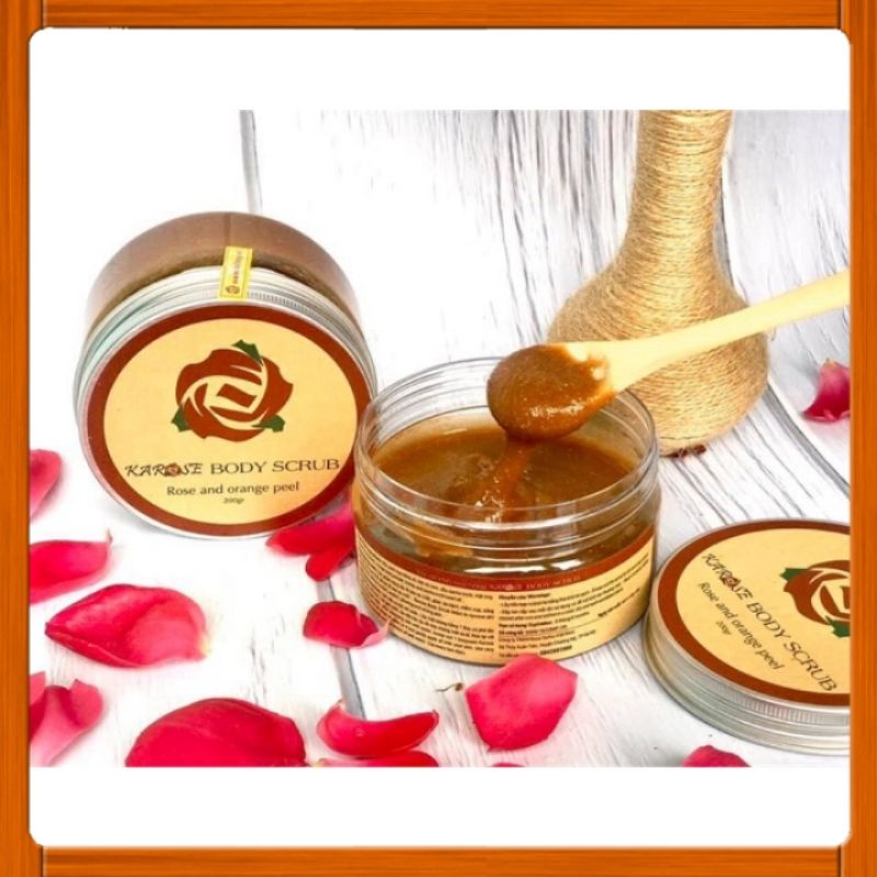 Tẩy da chết hoa hồng Karose Body Scrub 200g