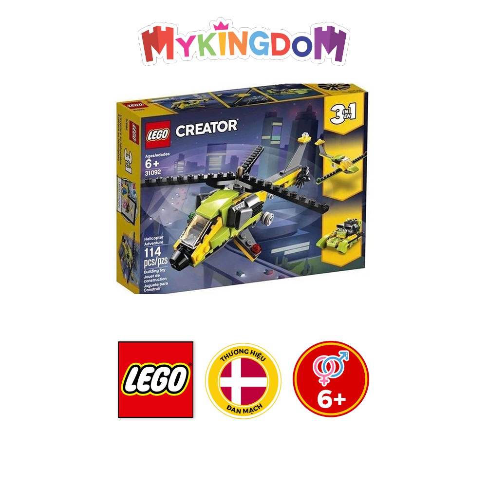 Đồ chơi lắp ráp LEGO CREATOR - Trực Thăng Thám Hiểm 31092 114 chi tiết
