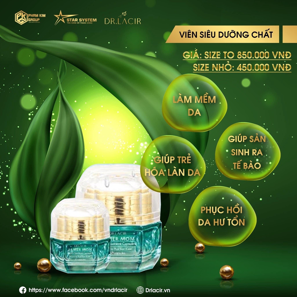 [Mini]Viên Siêu Dưỡng Chất Drlacir,Gói 2 viên,Cải thiện làn da, cung cấp dưỡng chất,phục hồi da, SUPER NUTRIENT CAPSULE