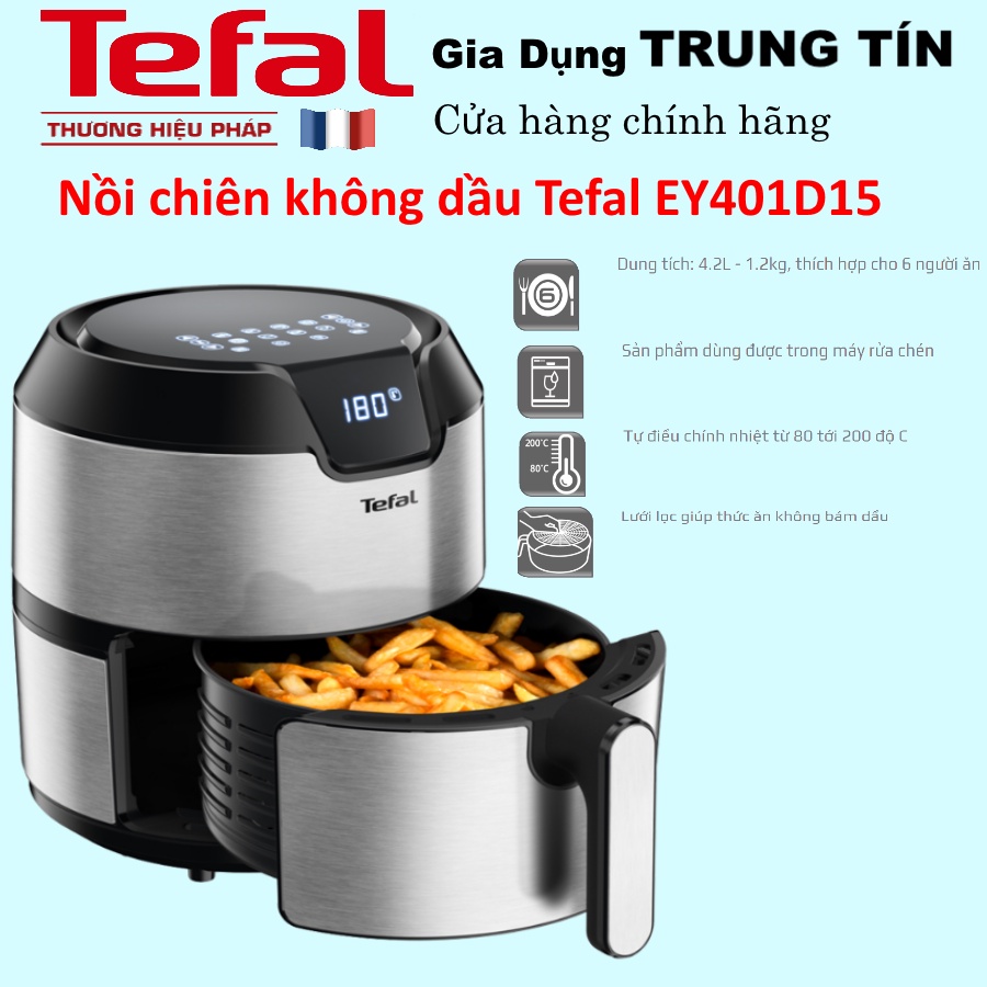 Nồi chiên không dầu Tefal EY401D15 - Chính hãng TEFAL