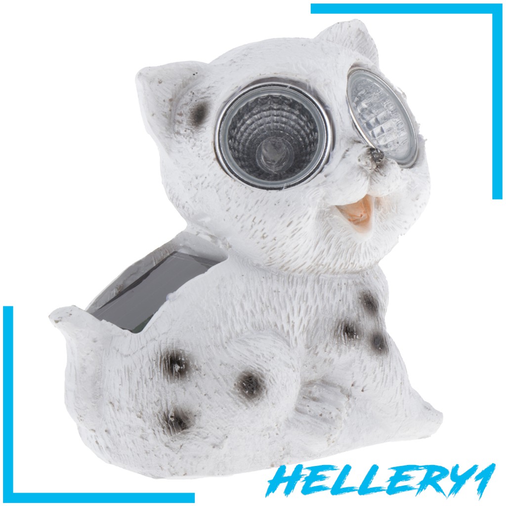 1 Đèn Năng Lượng Mặt Trời Hình Cú / Mèo Cho Sân Vườn