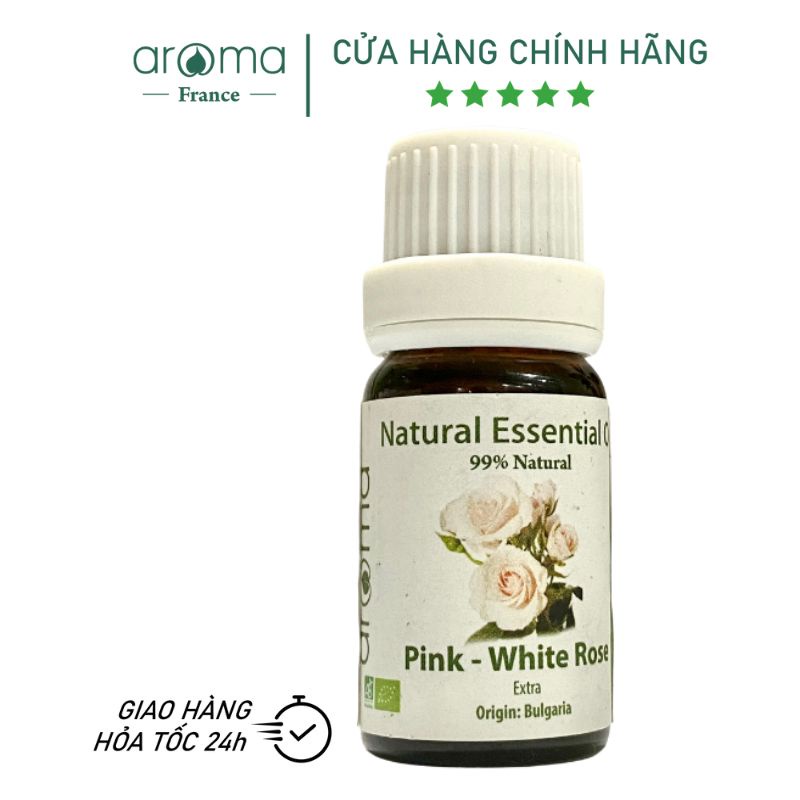 Tinh dầu Hoa Hồng Trắng Aroma | Pink White Rose Essential Oil 10ml