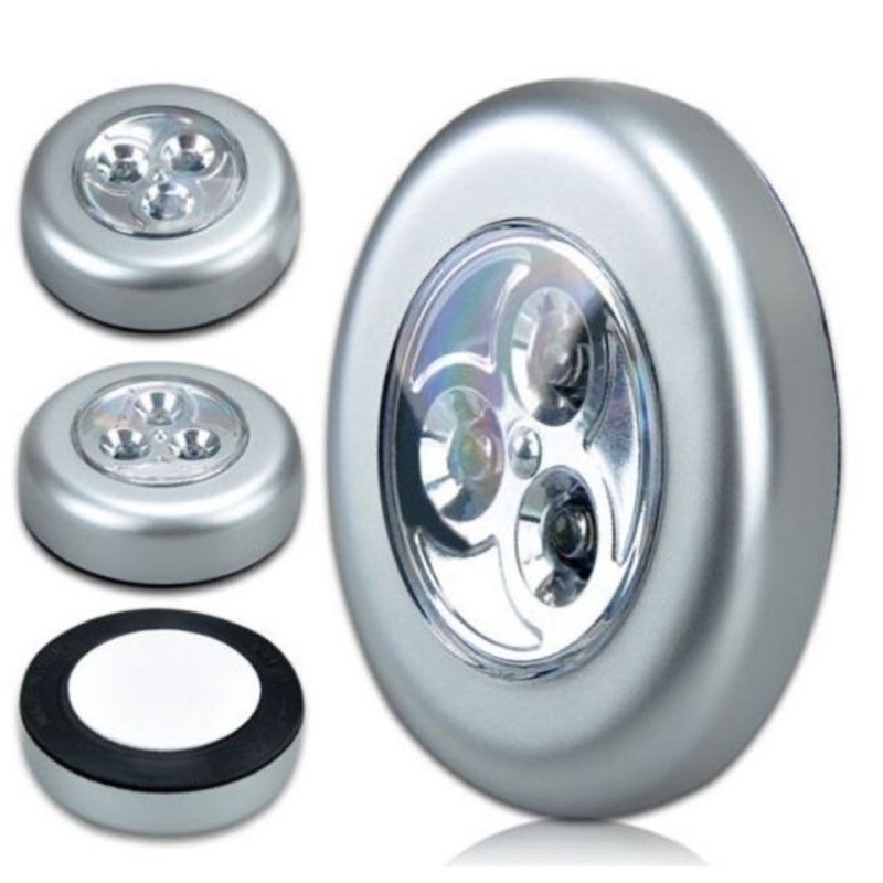 Đèn LED 3 bóng không dây cảm ứng chạm tiện dụng