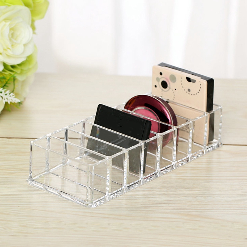 Khay Đựng Mỹ Phẩm Bằng Acrylic Trong Suốt 8 Ngăn Tiện Dụng