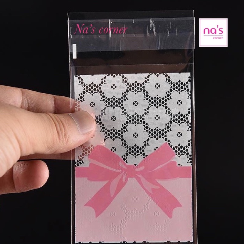 Bộ 10 / 20 / 50 túi kiếng tự dính 8x9.5cm 7x10cm đựng bánh kẹo, quà tặng nhỏ xinh