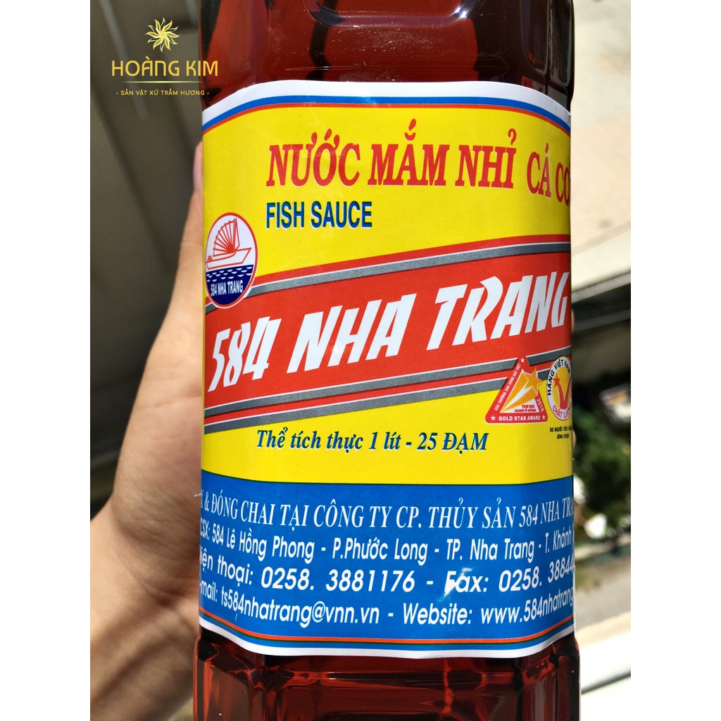 💥 Nước mắm 584 Nha Trang 25 độ đạm 💥 Chai 1 lít