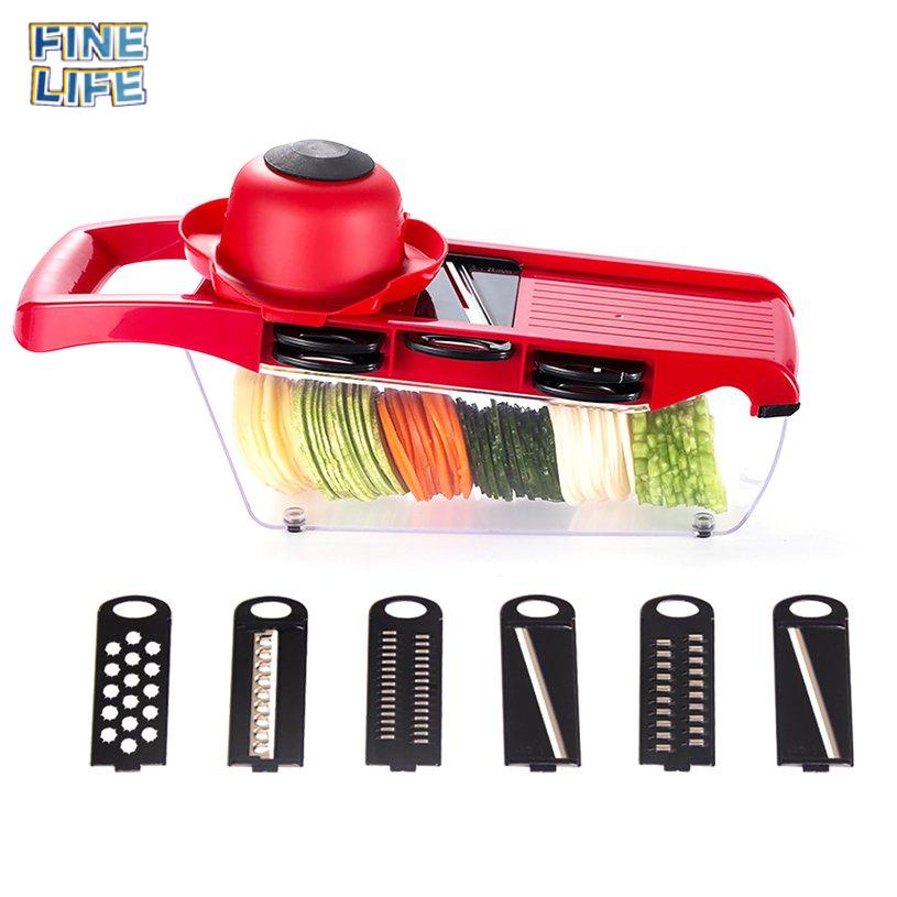Mandoline Slicer Vegetable Cutter with Stainless Steel Blade Potato Peeler