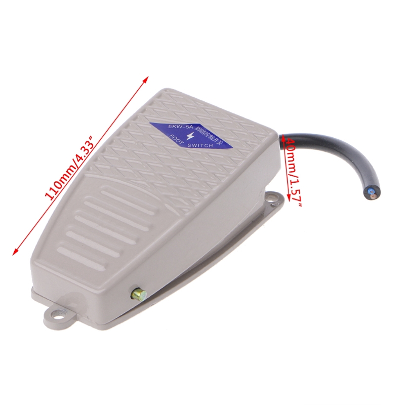 AC 380V DC 220V SPDT Momentary Control Foot Pedal Switch EKW-5A-B