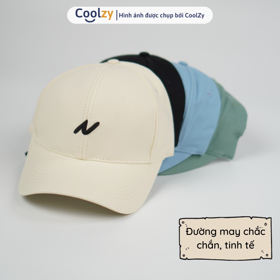 Mũ lưỡi trai ❤️ Nón kết thêu hình chữ N chất kaki cao cấp form unisex nam nữ N23
