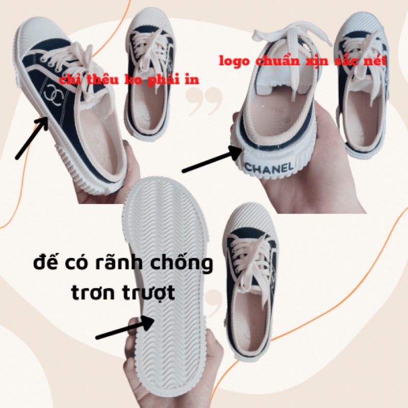 Giày sục vải nữ C.N phong cách Hàn