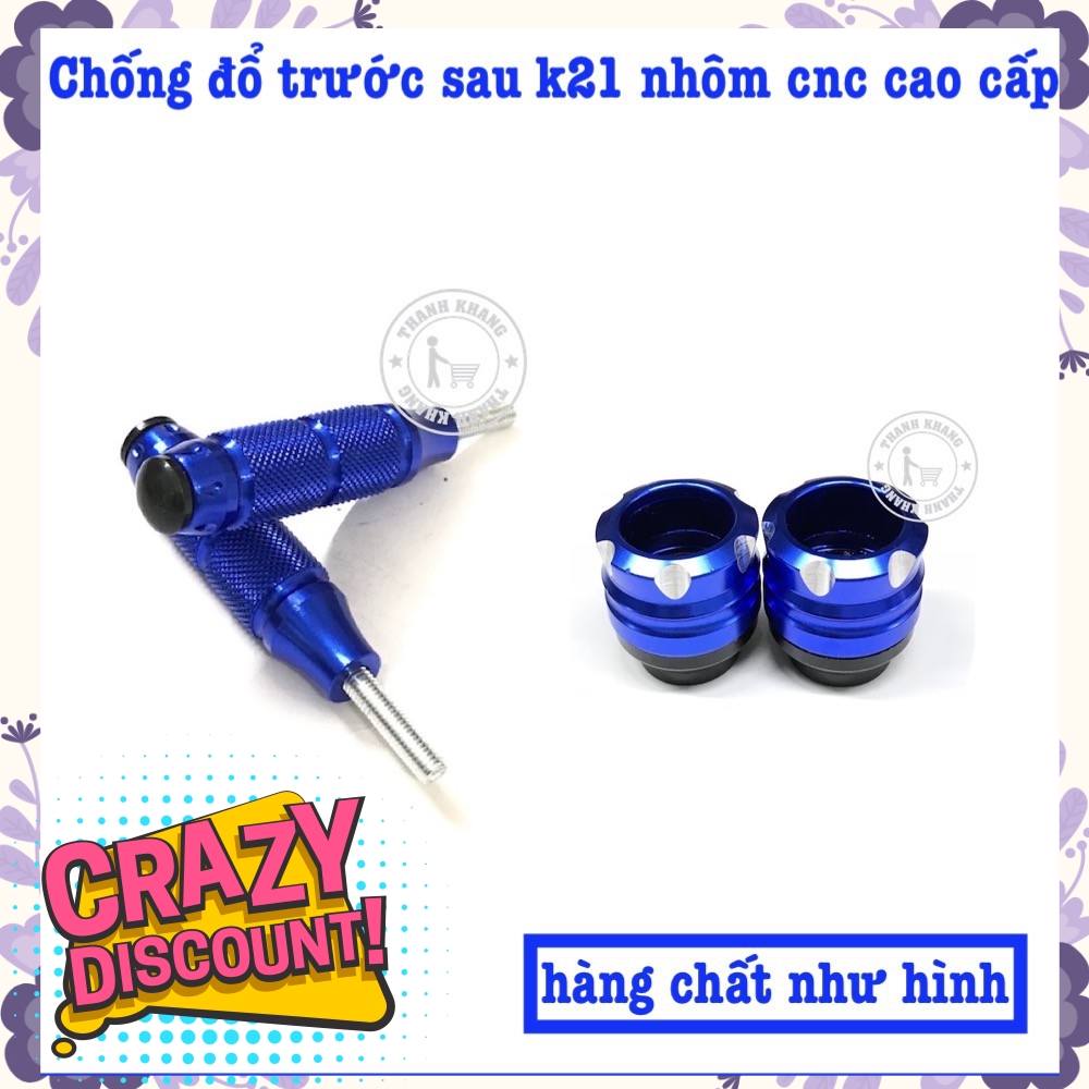 Combo chống đổ trước sau k21 màu xanh dương thanh khang 006001405 006001352