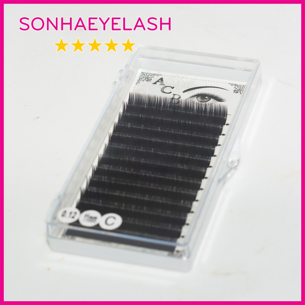 Mi khay độ cong C, chất silk Hàn, mềm dễ bắt keo, dùng để nối volume, classic, Sơn Hà eyelash chuyên sỉ lẻ dụng cụ mi