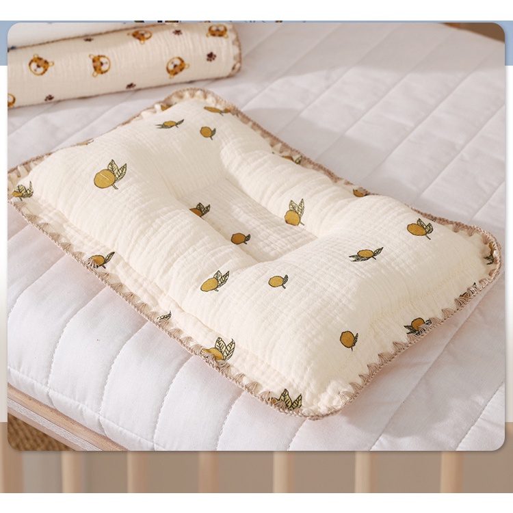 Gối xô sơ sinh, gối xô cho bé MỊN KIDS mềm mịn chất liệu cao cấp an toàn giúp bé ngủ ngon